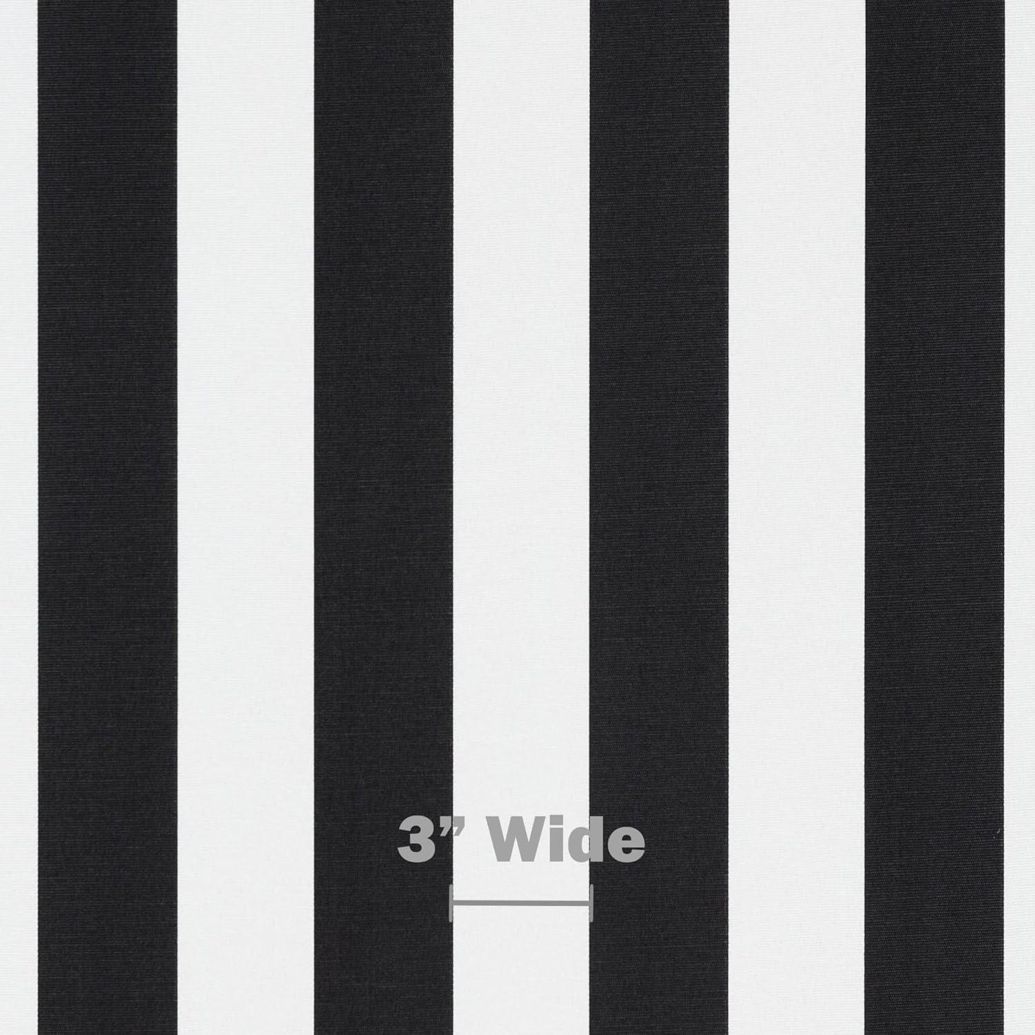 Neck Roll & Lumbar Pillows – 4 Set | 20” x 6” 20" x 12" | Indoor Outdoor Pillow for Patio, Porch, Beachhouse Decor, Lounge Chair | UV & Fade-Resistant| Black White Stripe