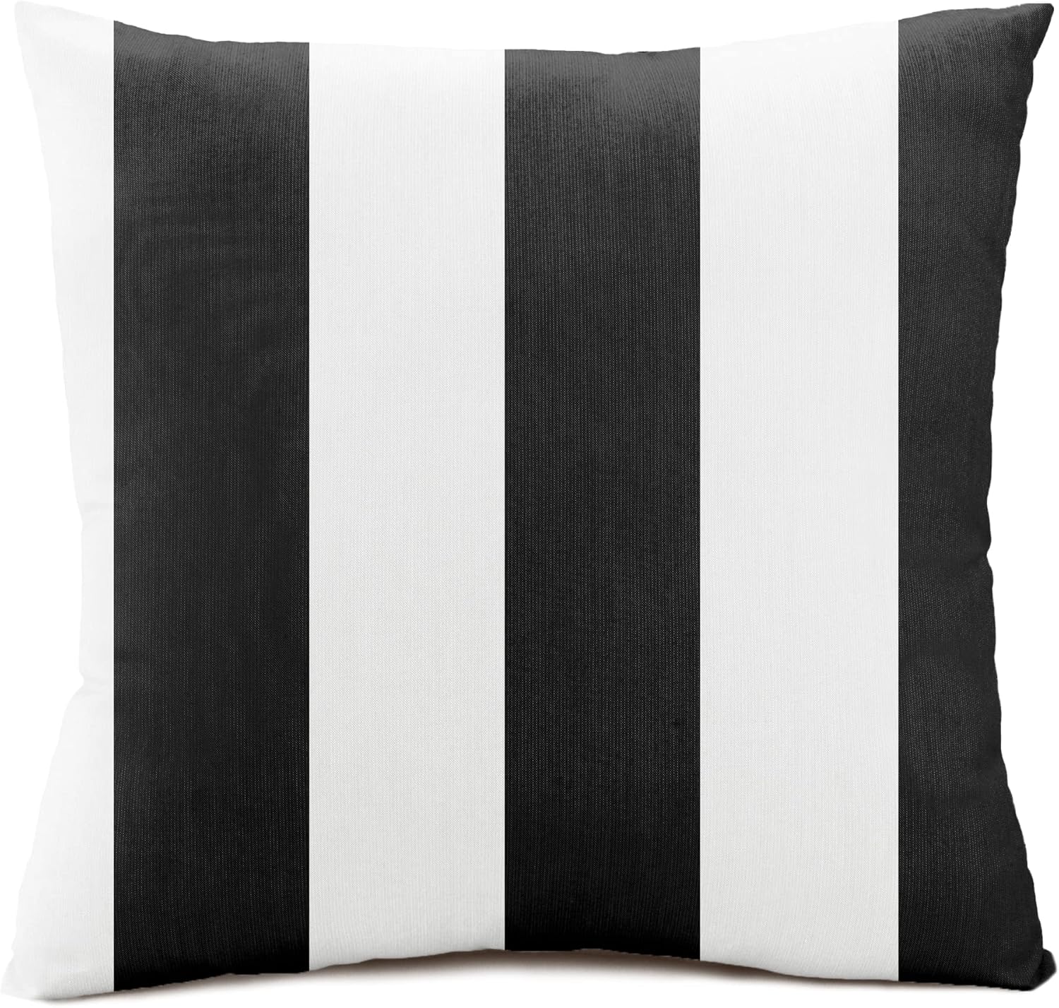 Austin Horn Classics Sunbrella Maxim Heather Beige Cabana Stripe Zippered Neck Roll Bolster (Set of 2)