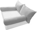 Prolinemax Style 2 Twin Size Pillow & Bolster Cushion Polyester Fiberfill Inserts for Outdoor Indoor Daybed Porch Swing Bed | Insert ONLY |